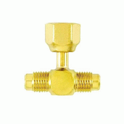 BRASS ACCESS TEE 1/4" SAE