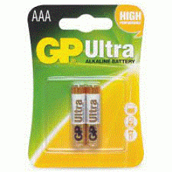 GP ULTRA 1.5V AAA SIZE 2PK